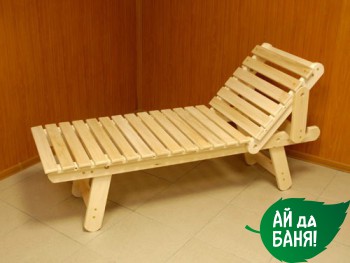 Лежак с регулируемой спинкой Липа, 1800мм*550мм*445мм - купить в Екатеринбурге с доставкой